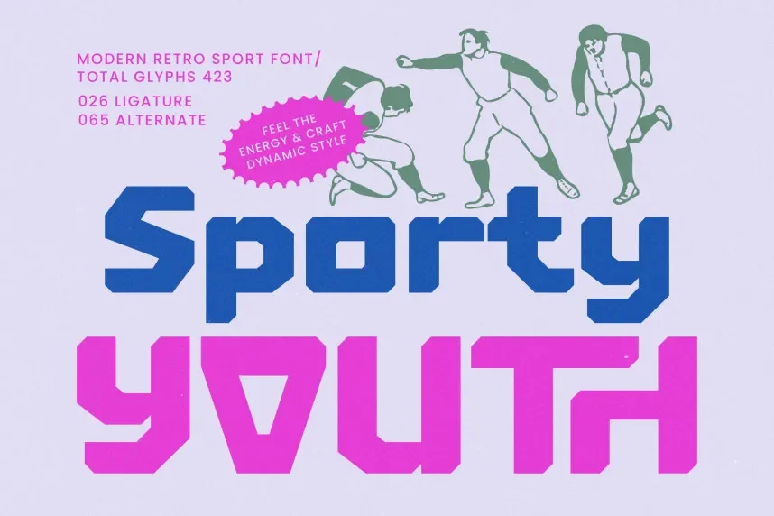 Sporty Youth Font preview 2