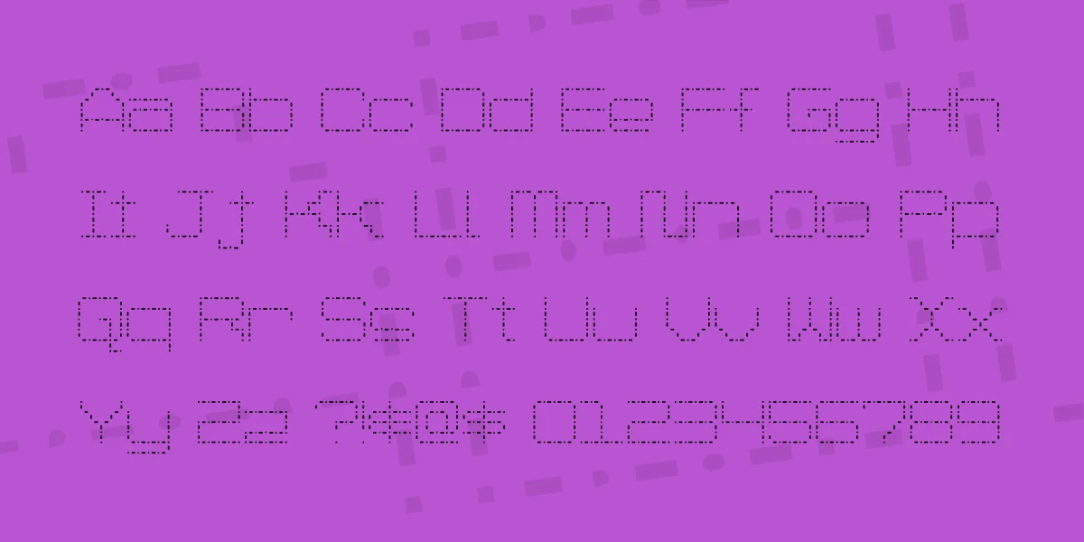 Spot Matrix Font preview 2