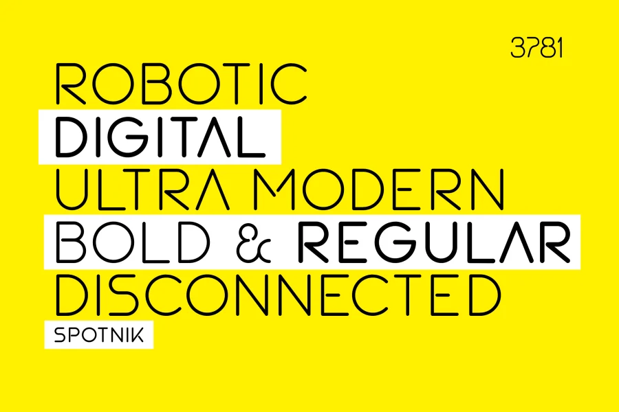 SPOTNIK demo Font