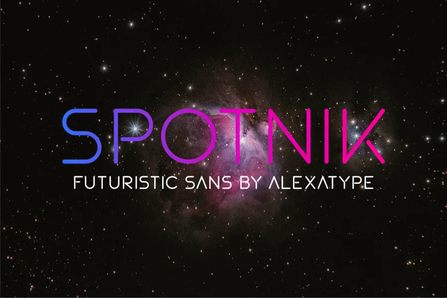 SPOTNIK demo Font preview 2