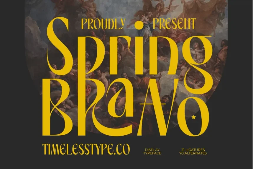 Spring Braavo – Modern Display Typeface preview 2