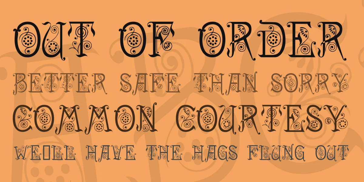Spring Font preview 2