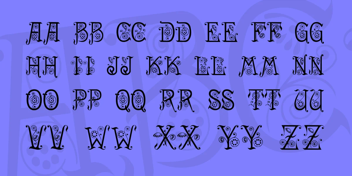 Spring Font preview 3