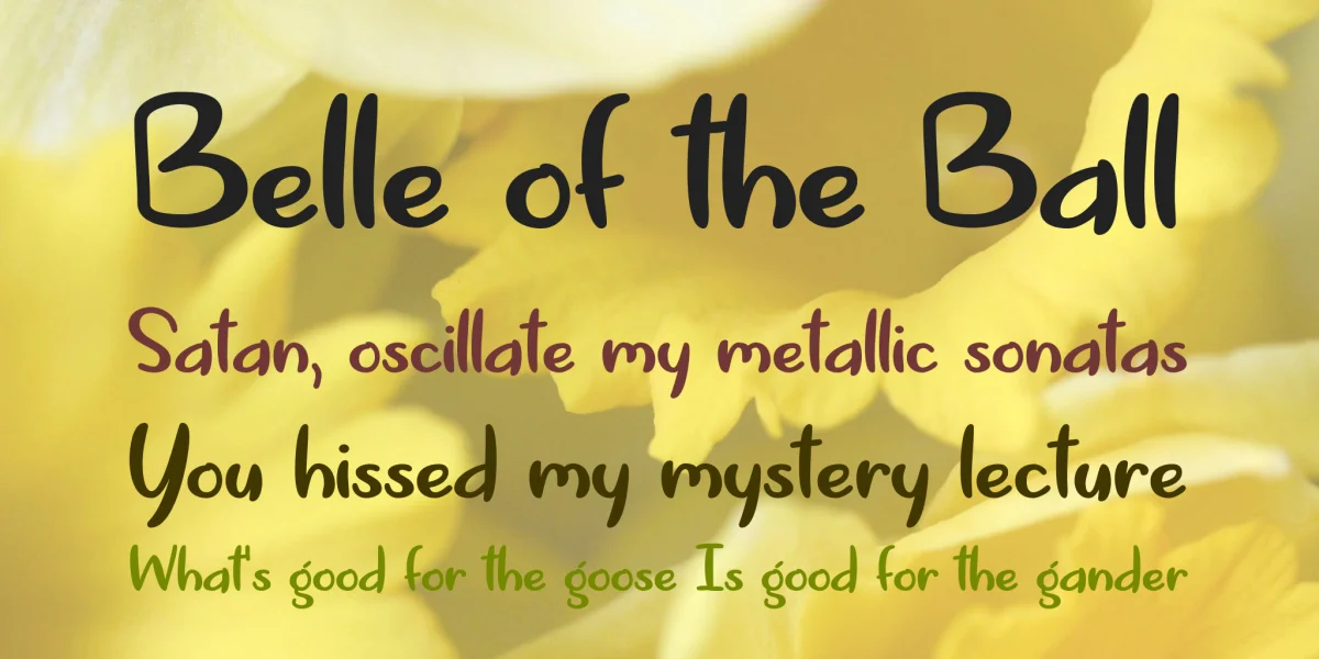 Springtime in April Font preview 5