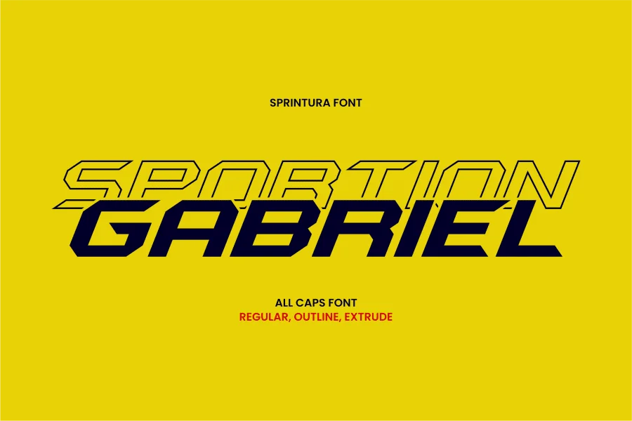 Sprintura Demo Font preview 4