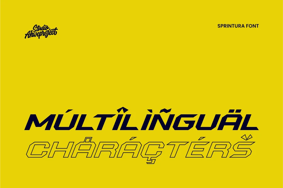 Sprintura Demo Font preview 7