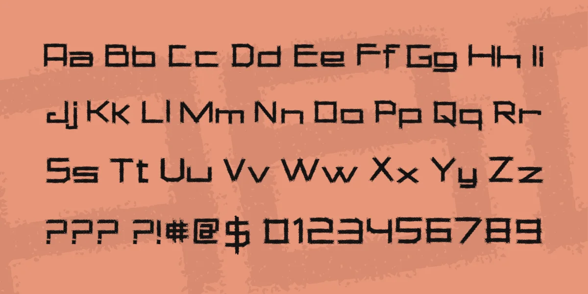 Square Chalk Font preview 3