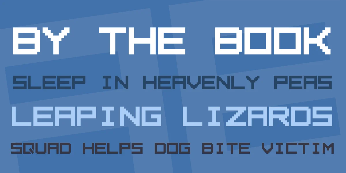 Square Pixel7 Font preview 3