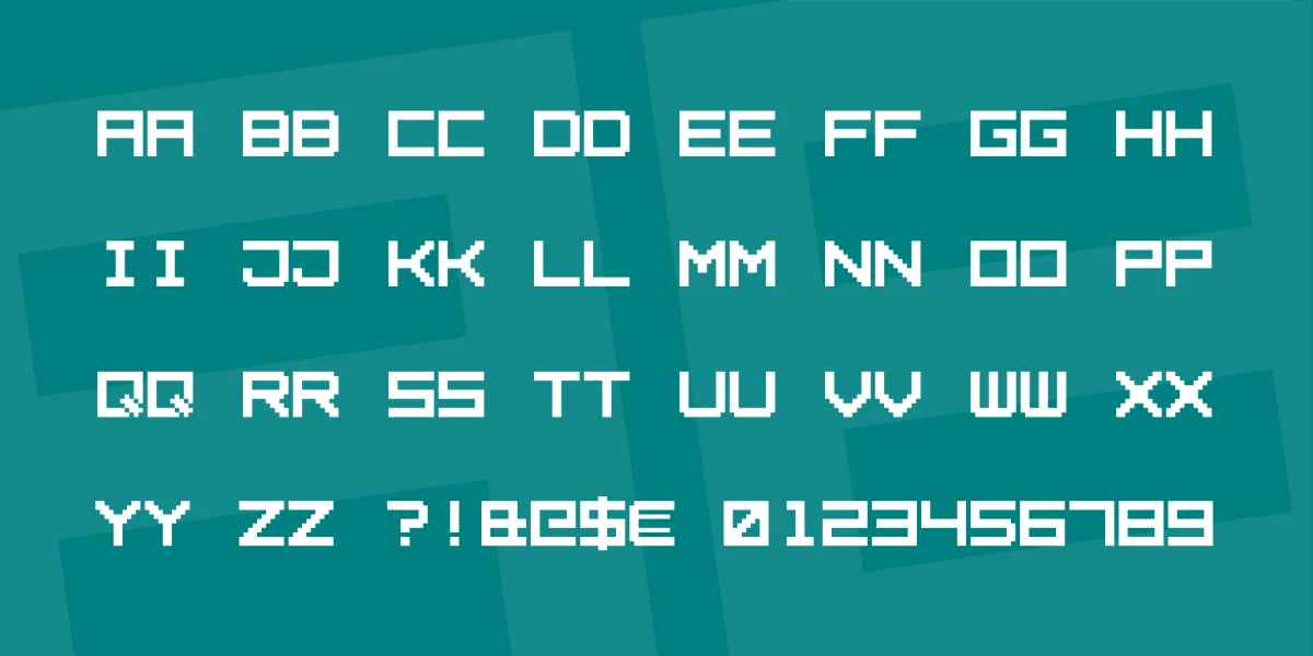 Square Pixel7 Font preview 5