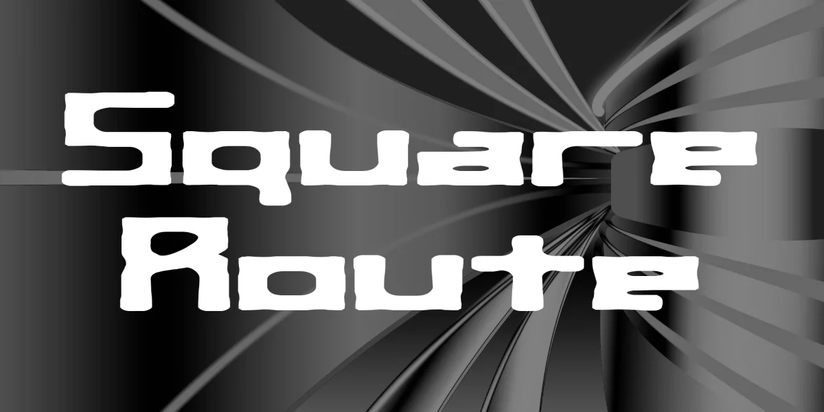 Square Route Font