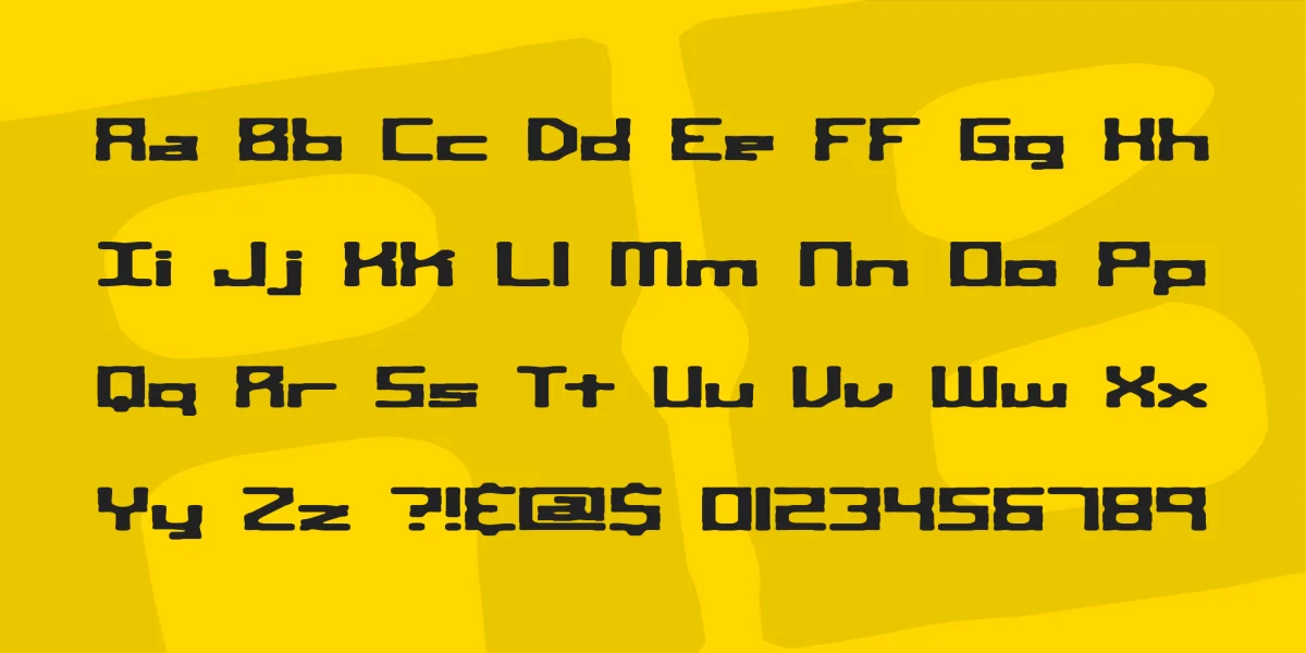 Square Route Font preview 2