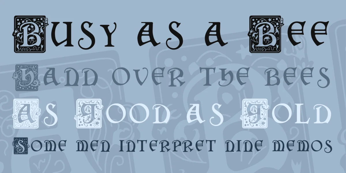 SquareCaps Font preview 2