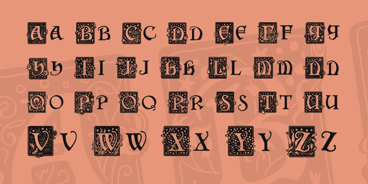 SquareCaps Font preview 3