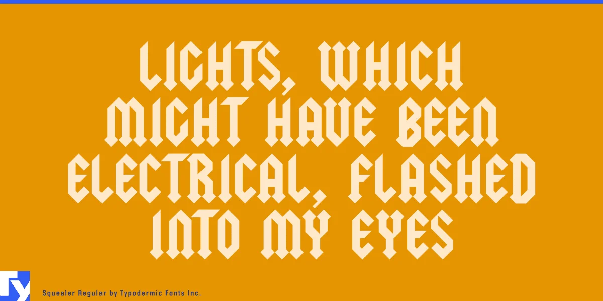 Squealer Font Family preview 2
