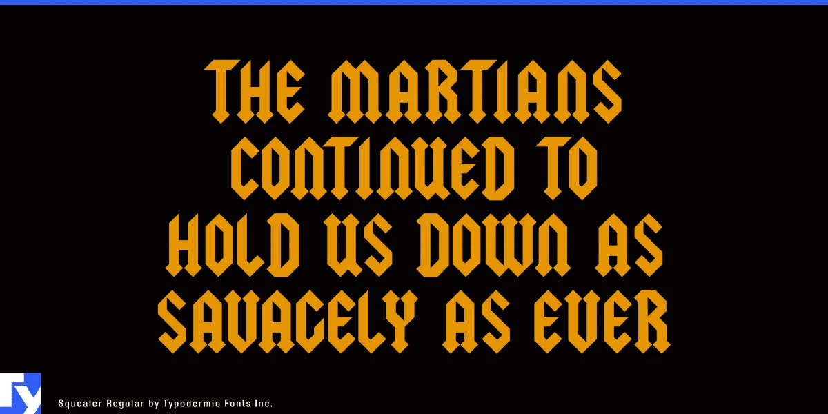 Squealer Font Family preview 3