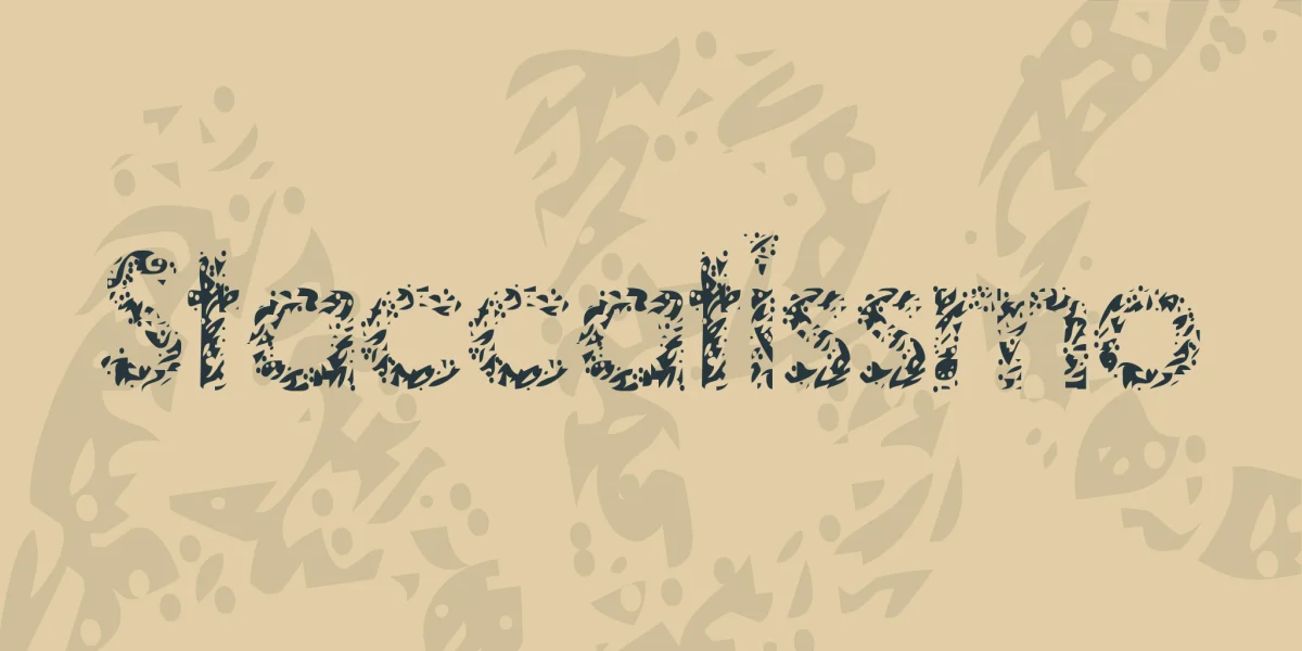 Staccatissmo Font