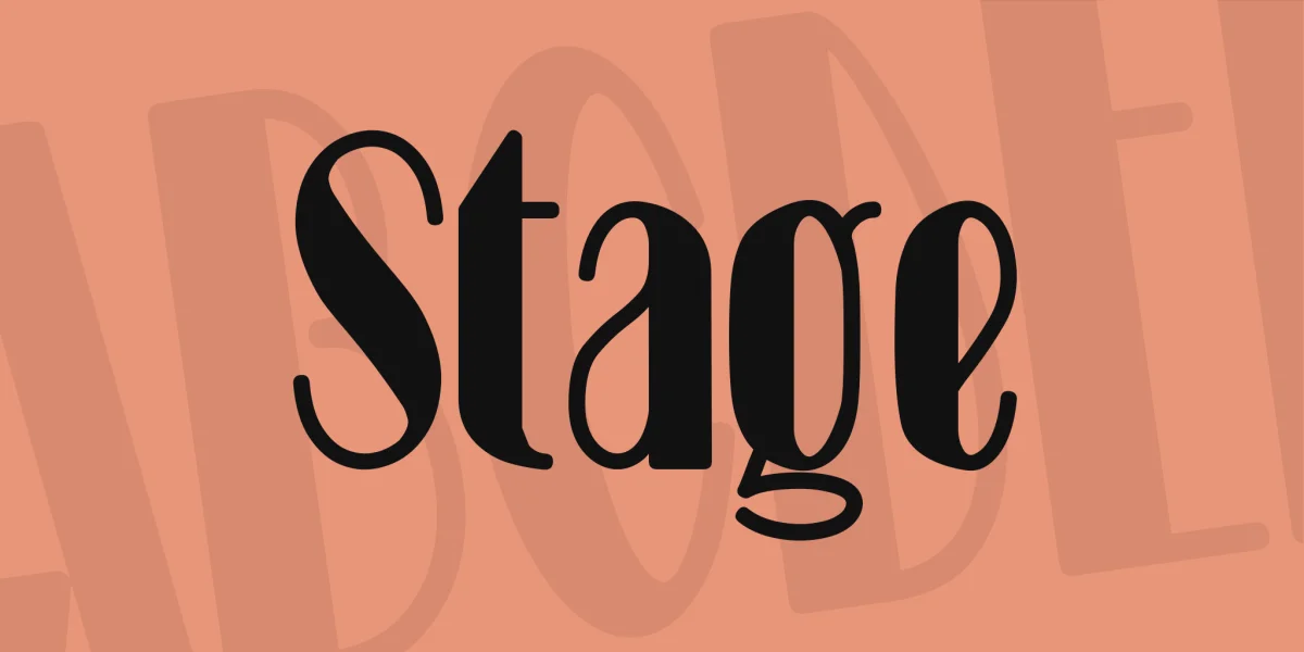 Stage Font preview 2