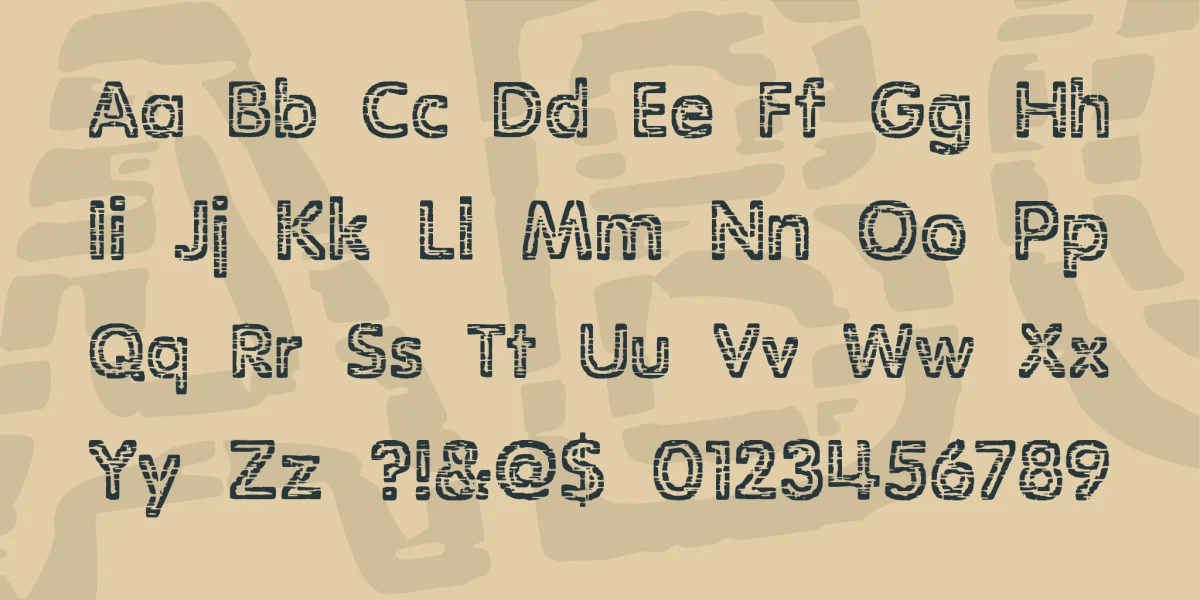 Stagnation BRK Font preview 2
