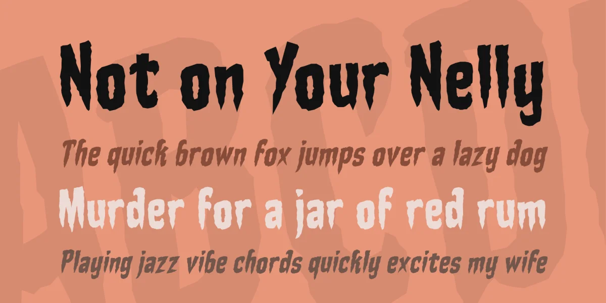Stake Through the Heart BB Font Family preview 2