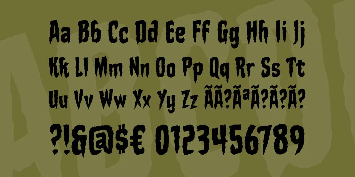 Stake Through the Heart BB Font Family preview 4