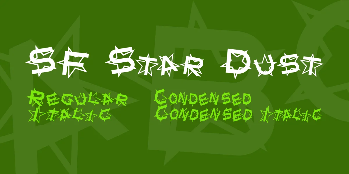 SF Star Dust Font Family