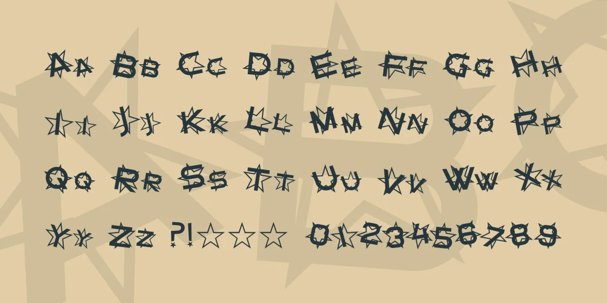 SF Star Dust Font Family preview 2