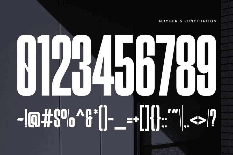 Stats Font preview 3