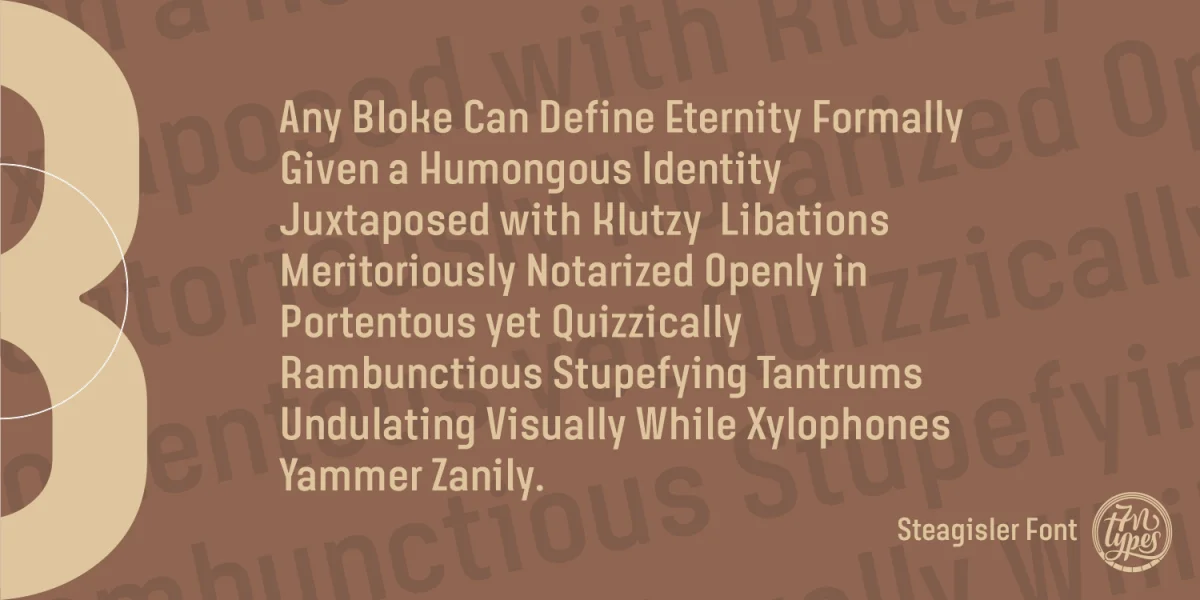 Steagisler Font Family preview 3
