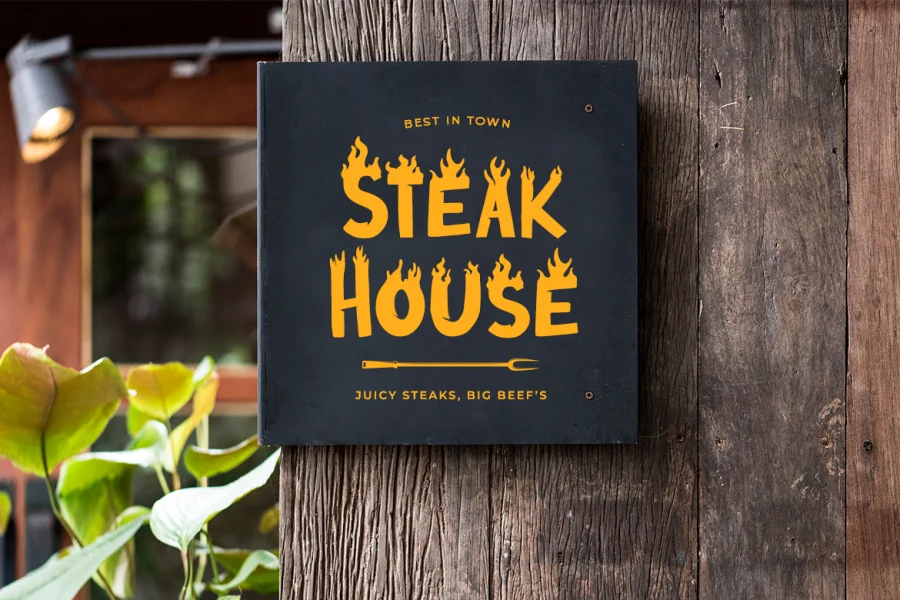 Steak House Font preview 7