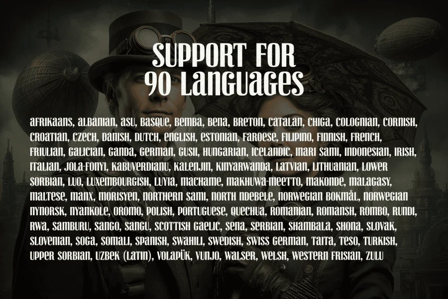 Steamspire Font preview 6