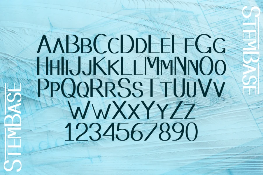 Stembase Font preview 6