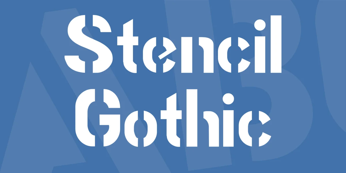 Stencil Gothic Font