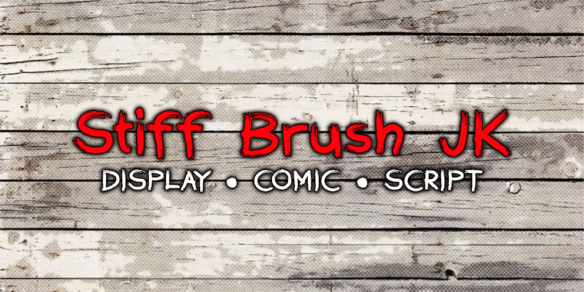 Stiff Brush JK Font