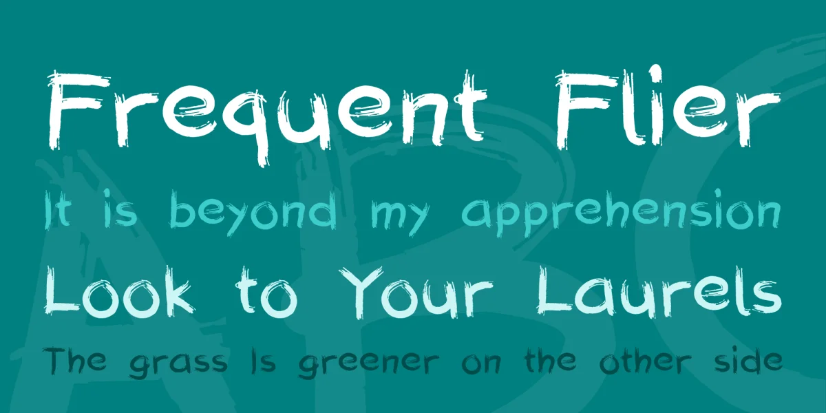 Stiff Brush JK Font preview 2