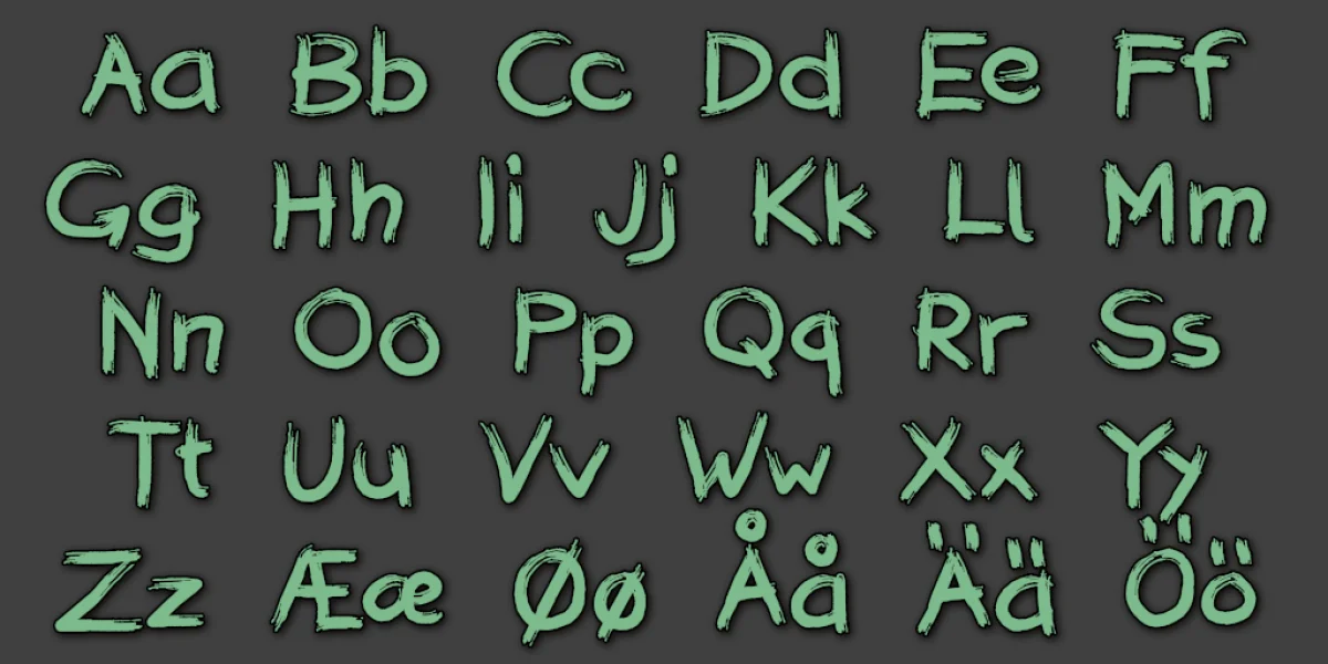 Stiff Brush JK Font preview 4