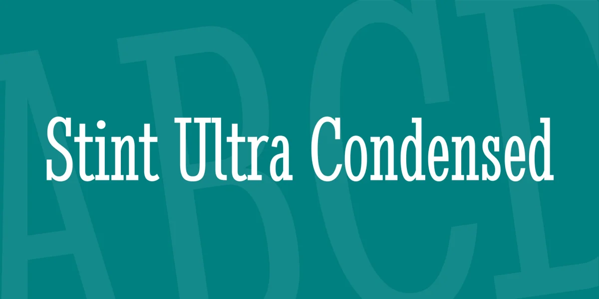 Stint Ultra Condensed Font
