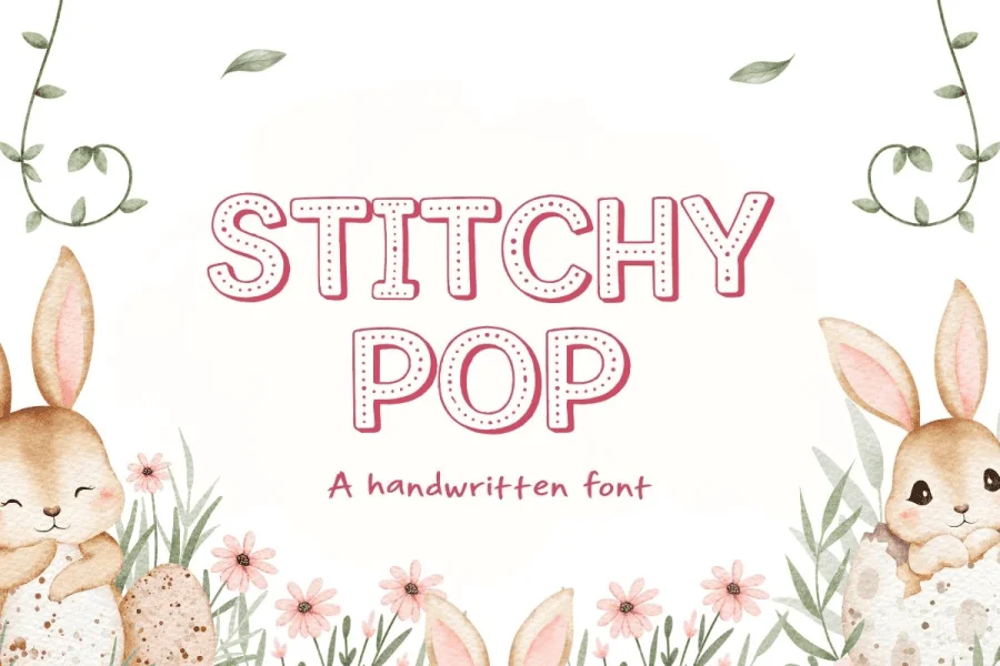 Stitchy Pop Font