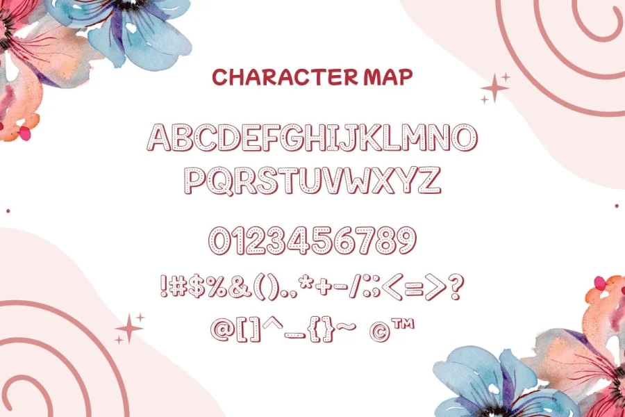 Stitchy Pop Font preview 3