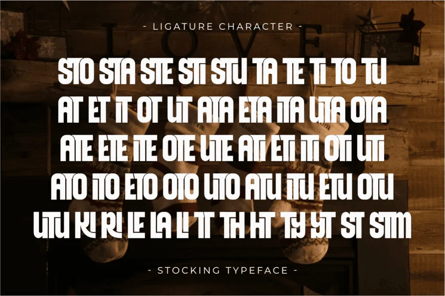 Stocking Font preview 7