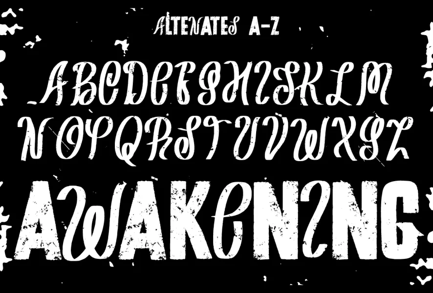 Stones Crush Font preview 3