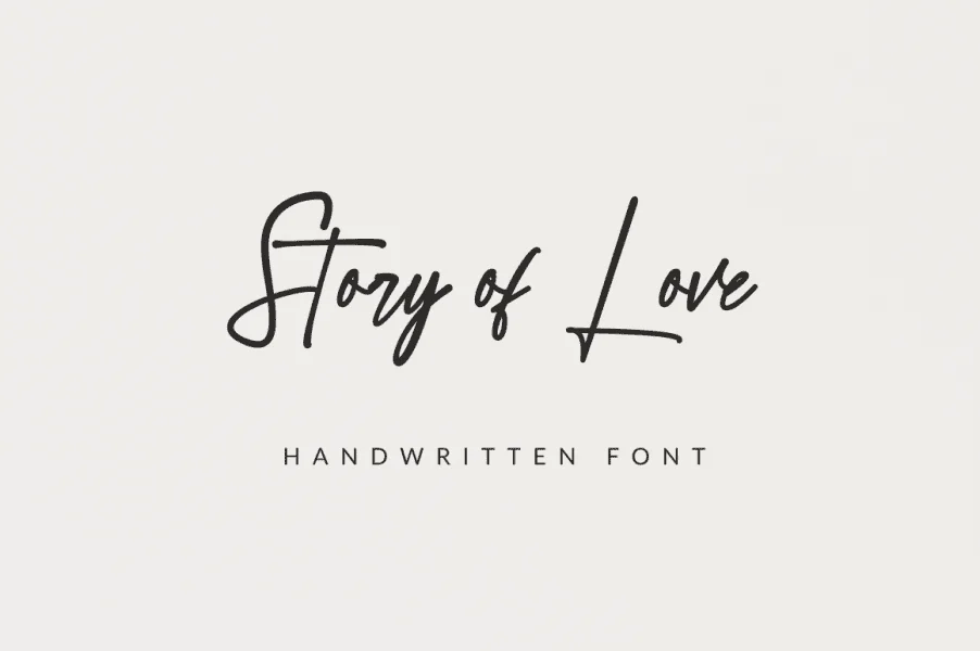 Story Of Love Font preview 2