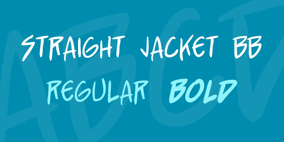 Straight Jacket BB Font Family