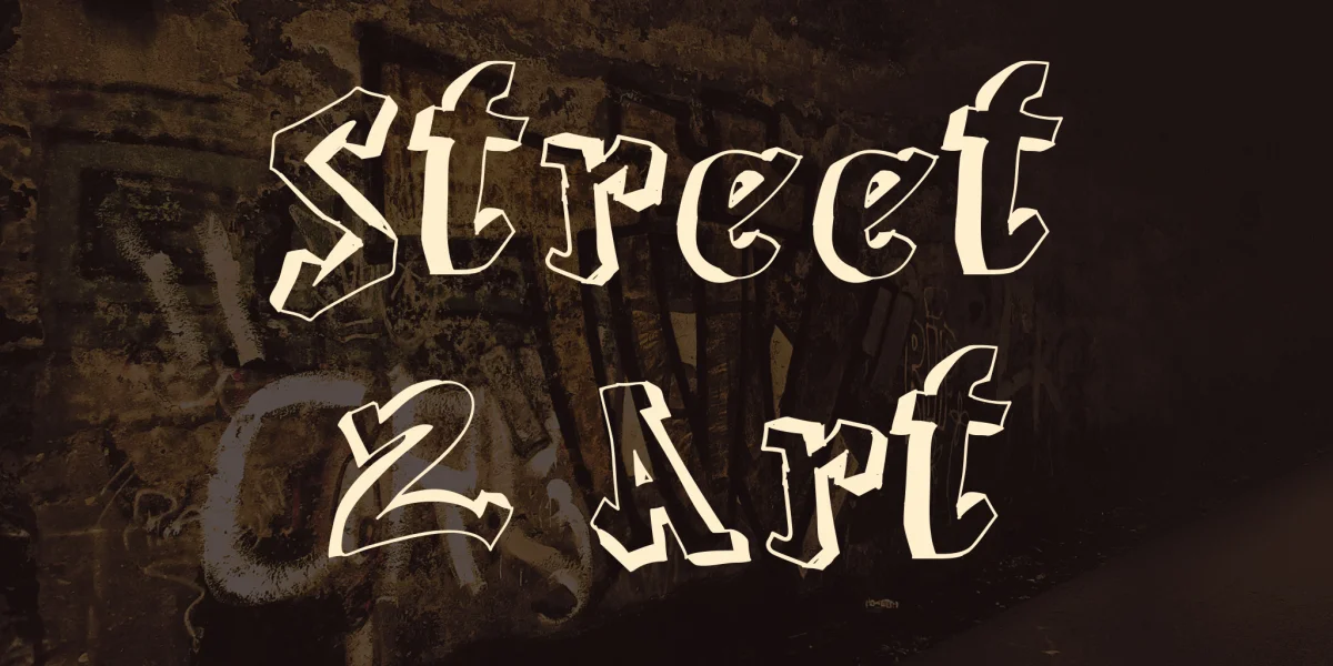 Street 2 Art Font preview 2