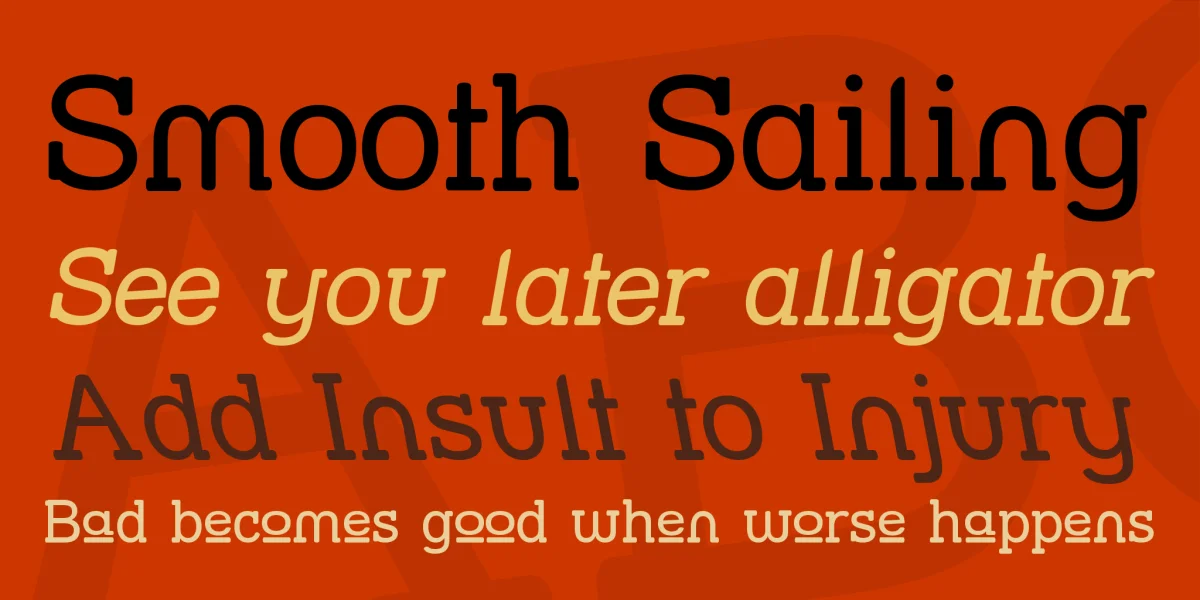 Street Slab Font Family preview 2