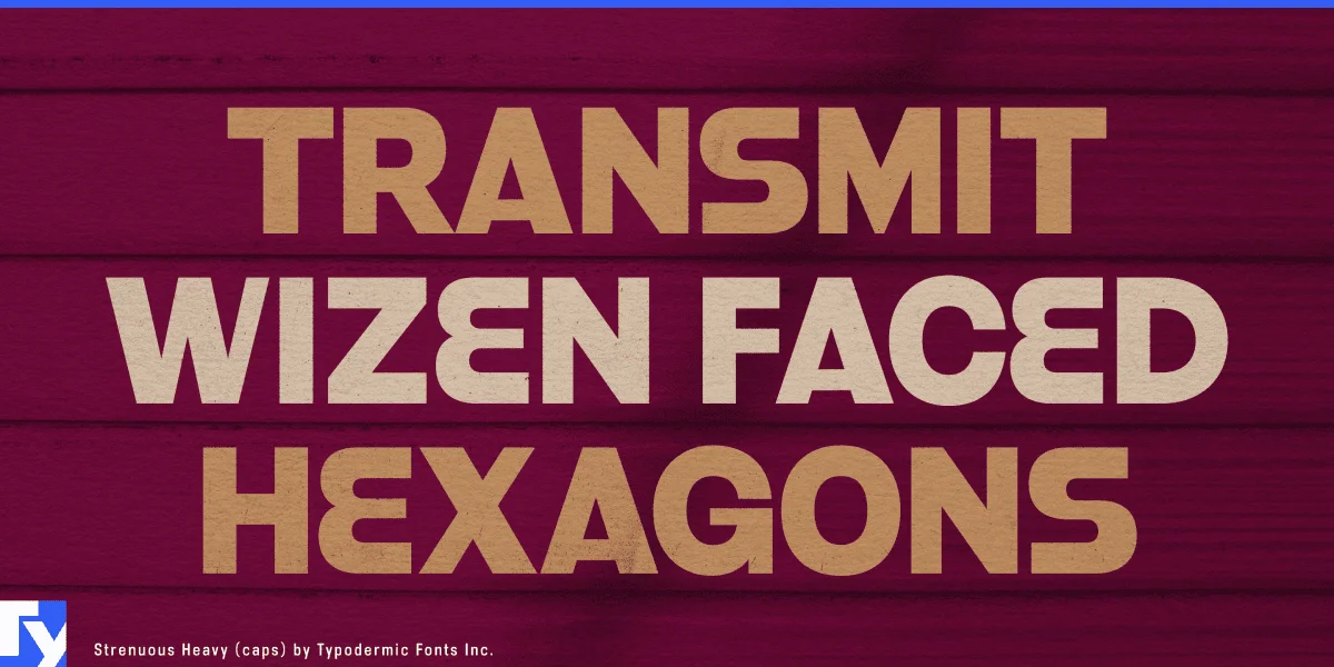 Strenuous Font Family preview 5