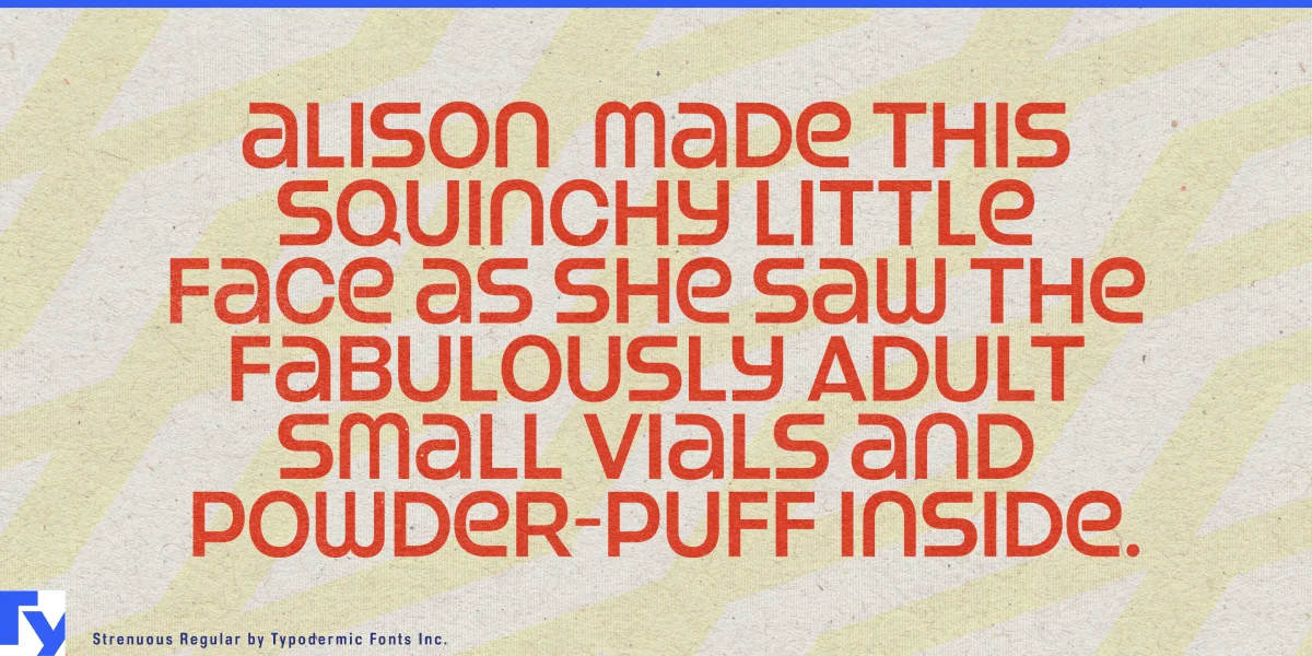 Strenuous Font Family preview 6