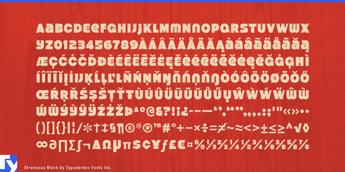 Strenuous Font Family preview 7