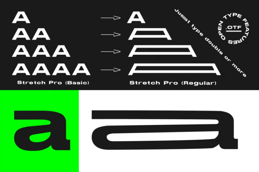 Stretch Pro Font Family preview 9