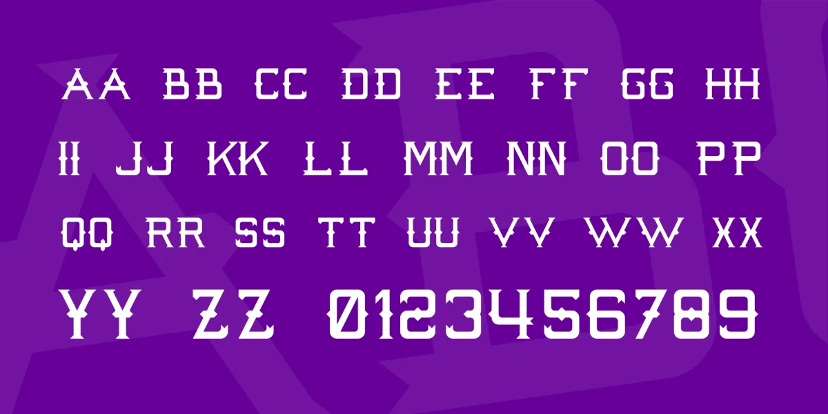 Strike 'Em Out Font preview 3