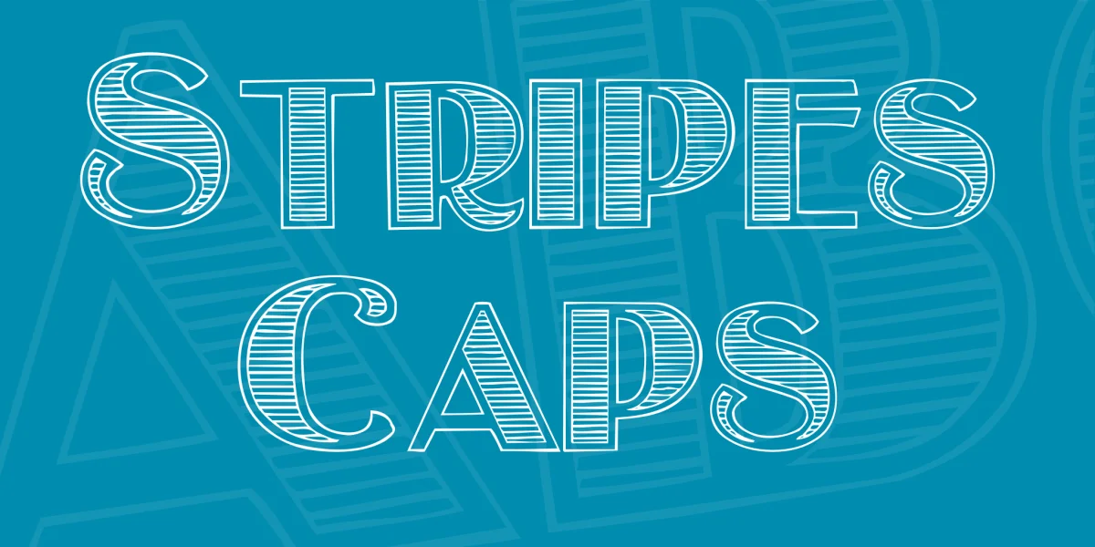 Stripes Caps Font